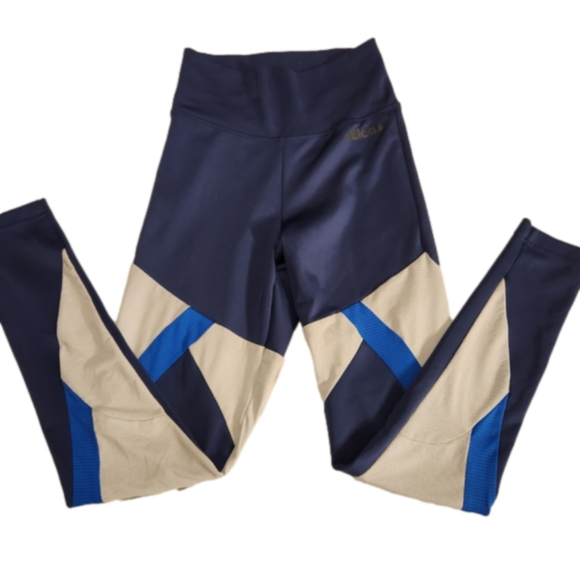 Adidas XS Women's Workout Leggings Blue - Picture 1 of 7